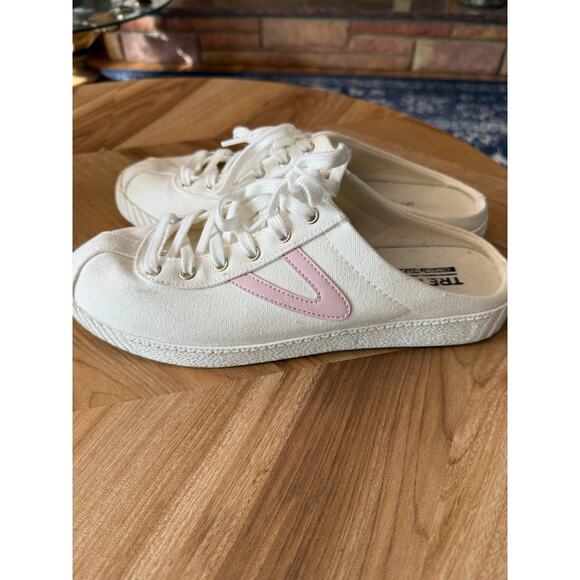 Tretorn Baby Pink Easy Nylite Slip On Sneaker Sz. 10 - Picture 3 of 7